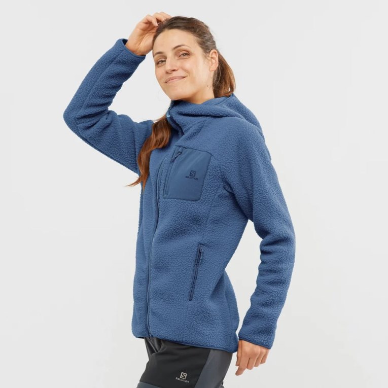 Blue Salomon Outline Warm Teddy Full Zip Women\'s Jackets | PH 27691N